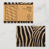 zebra print visitekaartje (Voorkant / Achterkant)