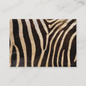 zebra print visitekaartje (Achterkant)