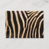 zebra print visitekaartje (Achterkant)