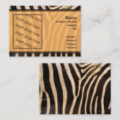 zebra print visitekaartje (Voorkant / Achterkant)