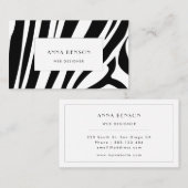 zebra print visitekaartje (Voorkant / Achterkant)