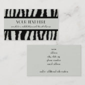 Zebra Print Visitekaartje (Voorkant / Achterkant)