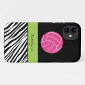 Zebra Print Volleyball iPhone 5 Hoesje (Achterkant (horizontaal))