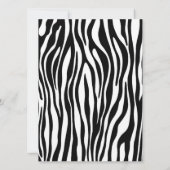 Zebra Print Wedding Uitnodiging (Achterkant)