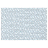 Zebra Print White Powder Blue Cute Modern Patroon Tafelkleed (Voorkant (Horizontaal))