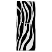 Zebra Print Wijn Cadeautas (Voorkant)