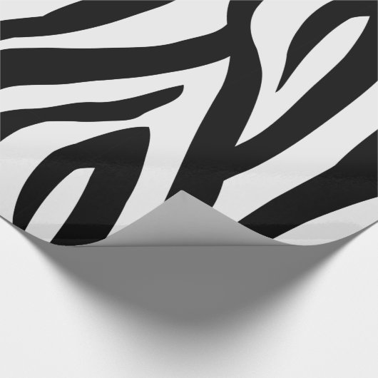 Zebra Print Wrapping Paper Cadeaupapier (Hoek)
