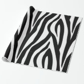 Zebra Print Wrapping Paper Cadeaupapier (Uitgerold)