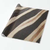 Zebra Print Wrapping Paper Cadeaupapier (Uitgerold)