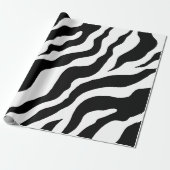 Zebra Print Wrapping Paper Cadeaupapier (Uitgerold)