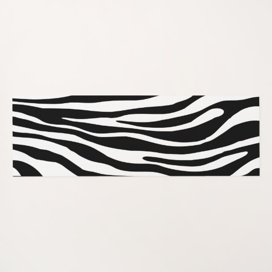 Zebra Print Yogamat (Achterkant (horizontaal))