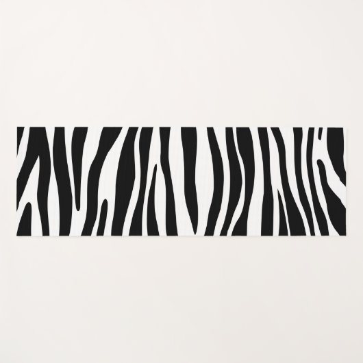 Zebra Print Yogamat (Voorkant (horizontaal))