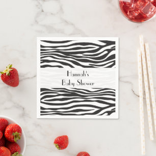 Zebra Print, Zebra Stripes, Baby shower Servetten