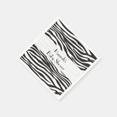 Zebra Print, Zebra Stripes, Baby shower Servetten (Hoek)