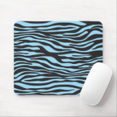Zebra Print, Zebra Stripes, Blue Zebra, Oerwoud Muismat (Met muis)