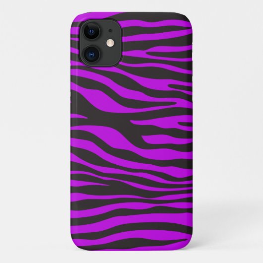 Zebra Print, Zebra Stripes, Paars Zebra, Oerwoud Case-Mate iPhone Case (Achterkant)