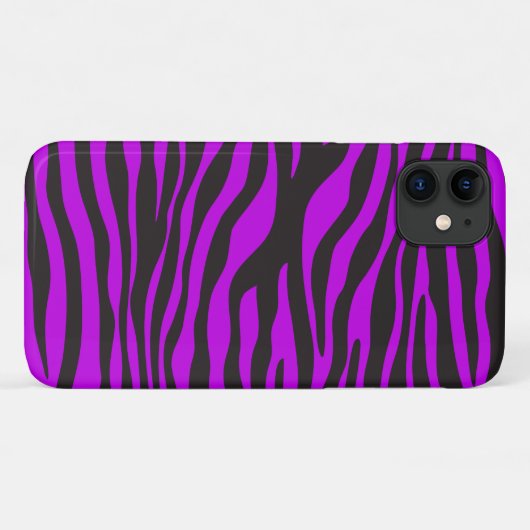 Zebra Print, Zebra Stripes, Paars Zebra, Oerwoud Case-Mate iPhone Case (Achterkant (horizontaal))