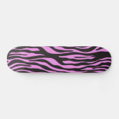 Zebra Print, Zebra Stripes, Roze Zebra, Oerwoud Skateboard (Horizontaal)