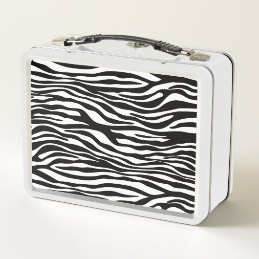 Zebra Print, Zebra Stripes, zwart en wit (Achterkant)