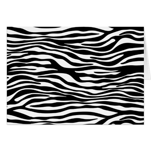 Zebra Print, Zebra Stripes, zwart en wit (Voorkant Horizontaal)