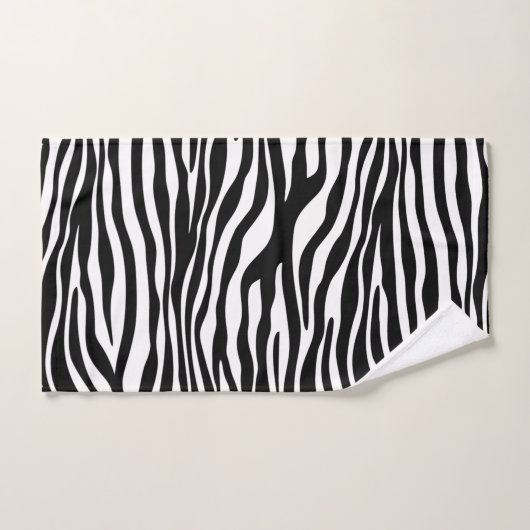 Zebra Print, Zebra Stripes, zwart en wit Bad Handdoek (Handdoek)