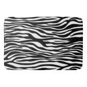 Zebra Print, Zebra Stripes, zwart en wit Badmat (Voorkant)