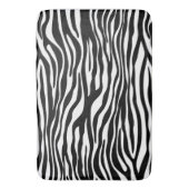 Zebra Print, Zebra Stripes, zwart en wit Badmat (Voorkant Verticaal)