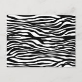 Zebra Print, Zebra Stripes, zwart en wit Briefkaart (Voorkant)