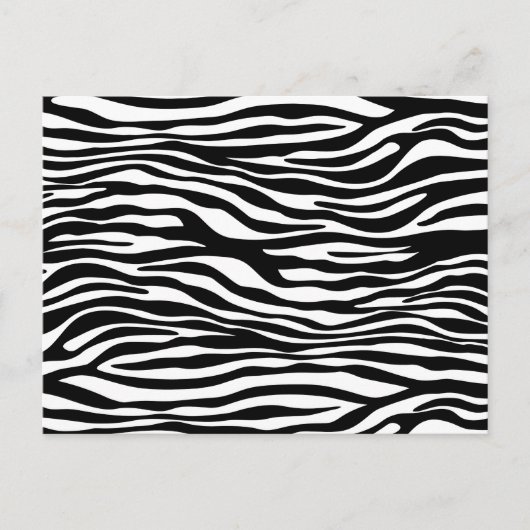 Zebra Print, Zebra Stripes, zwart en wit Briefkaart (Voorkant)