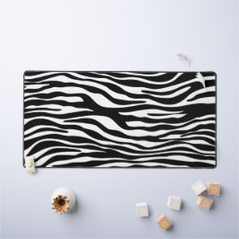 Zebra Print, Zebra Stripes, zwart en wit Bureaumat