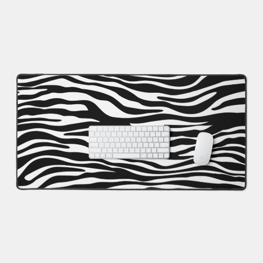 Zebra Print, Zebra Stripes, zwart en wit Bureaumat (Keyboard & Muis)