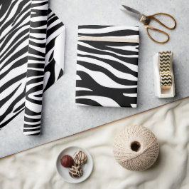 Zebra Print, Zebra Stripes, zwart en wit Cadeaupapier