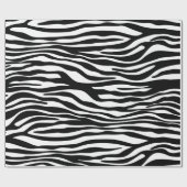 Zebra Print, Zebra Stripes, zwart en wit Cadeaupapier (Vlak)
