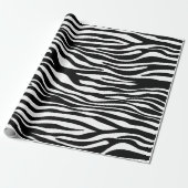Zebra Print, Zebra Stripes, zwart en wit Cadeaupapier (Uitgerold)