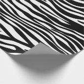 Zebra Print, Zebra Stripes, zwart en wit Cadeaupapier (Hoek)