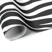 Zebra Print, Zebra Stripes, zwart en wit Cadeaupapier (Rol Hoek)