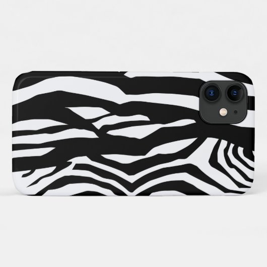 Zebra Print, Zebra Stripes, zwart en wit Case-Mate iPhone Case (Achterkant (horizontaal))