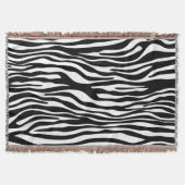 Zebra Print, Zebra Stripes, zwart en wit Deken (Voorkant)