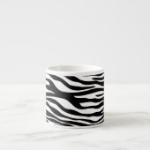Zebra Print, Zebra Stripes, zwart en wit Espresso Kop (Voorkant)