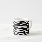 Zebra Print, Zebra Stripes, zwart en wit Espresso Kop (Voorkant rechts)