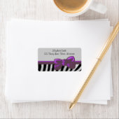 Zebra Print, Zebra Stripes, zwart en wit Etiket (Insitu)