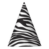 Zebra Print, Zebra Stripes, zwart en wit Feesthoedjes (Voorkant)