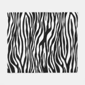 Zebra Print, Zebra Stripes, zwart en wit Fleece Deken (Voorkant (Horizontaal))