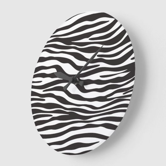 Zebra Print, Zebra Stripes, zwart en wit Grote Klok (Hoek)