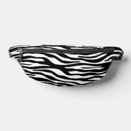 Zebra Print, Zebra Stripes, zwart en wit Heuptasje