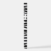 Zebra Print, Zebra Stripes, zwart en wit iPhone Hoesje (Rechterkant)