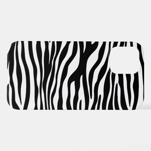 Zebra Print, Zebra Stripes, zwart en wit iPhone Hoesje (Achterkant horizontaal)