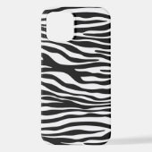 Zebra Print, Zebra Stripes, zwart en wit iPhone Hoesje (Achterkant)