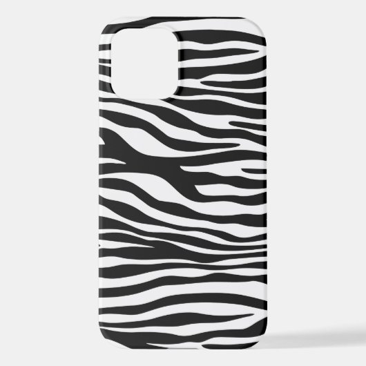 Zebra Print, Zebra Stripes, zwart en wit iPhone Hoesje (Achterkant)