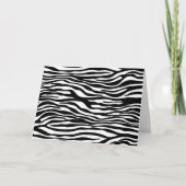 Zebra Print, Zebra Stripes, zwart en wit Kaart (Voorkant)
